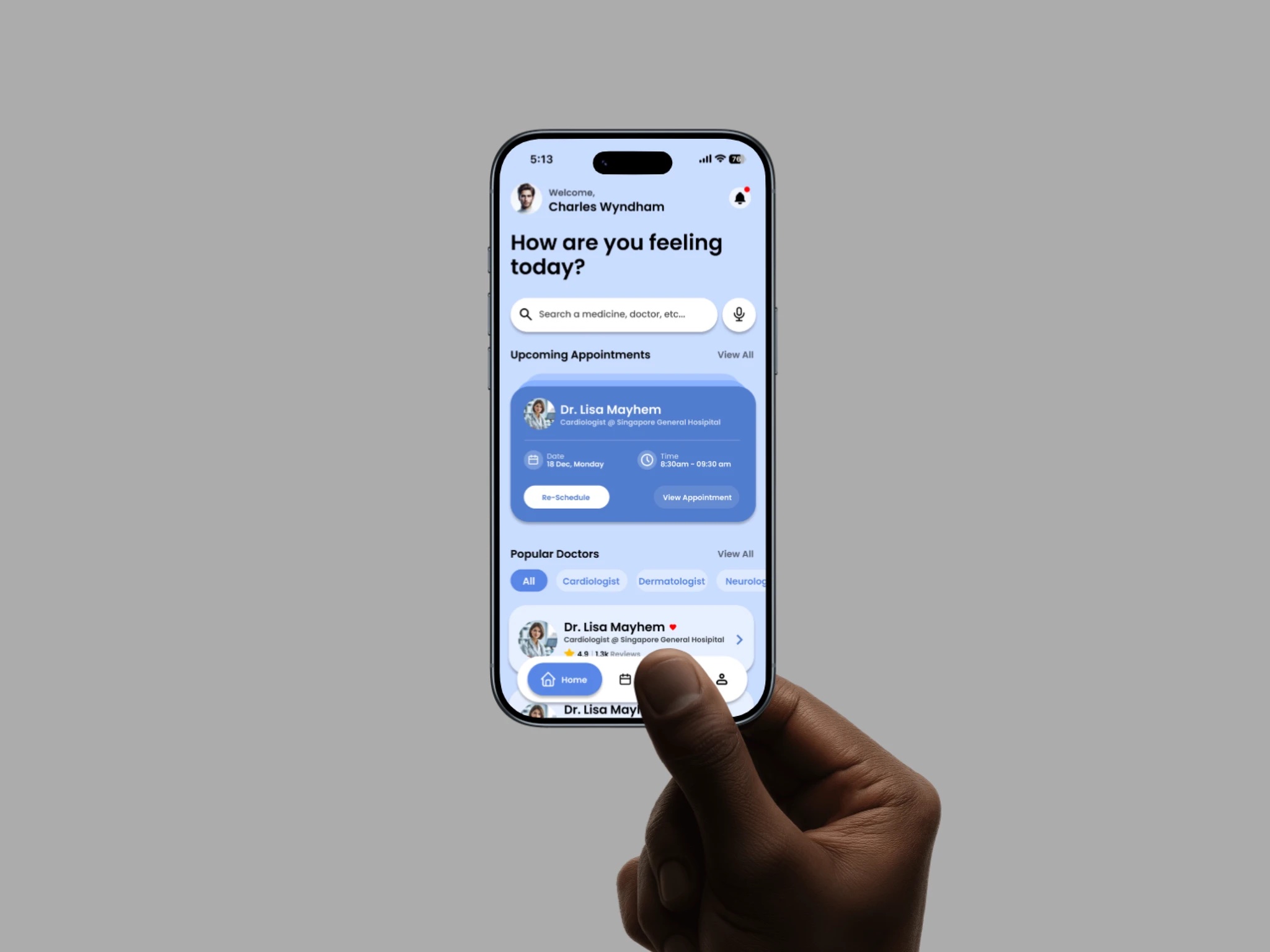 MediMind app screens